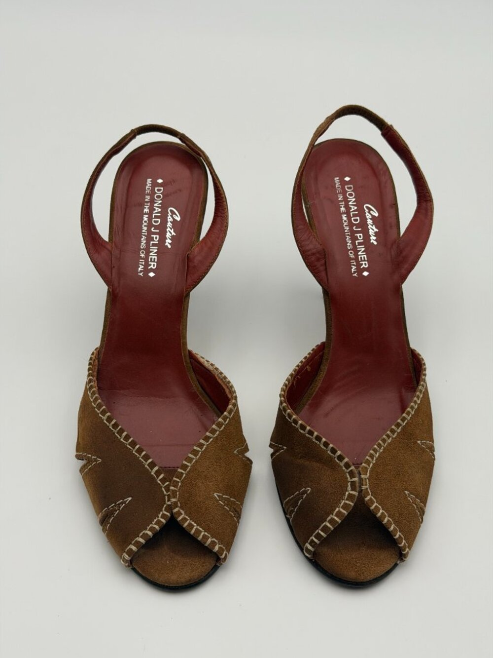 Donald J Pliner Suede Slingback Heels